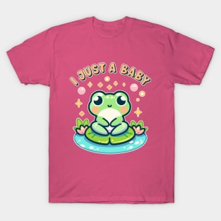 I Just A Baby Cute Kawaii Frog Toddler New Baby T-Shirt